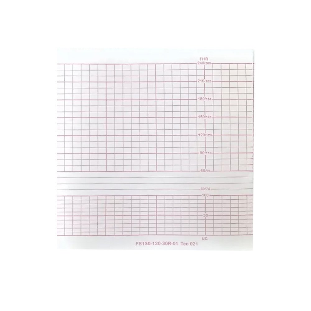Papel Termossensível para ECG TITS 130mmx120mx200 Folhas Tecnoprint