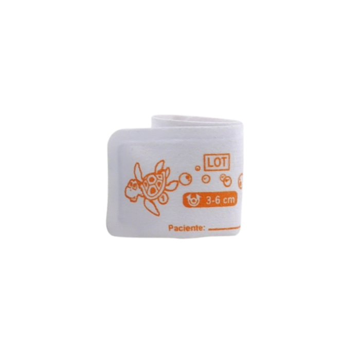 Braçadeira MD Soft Neonatal 2 Tubos Fechamento 1 Laranja