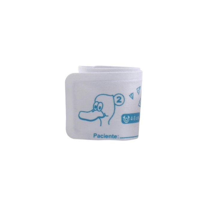 Braçadeira MD Soft Neonatal 1 Tubos Fechamento Velcro 2 Turquesa