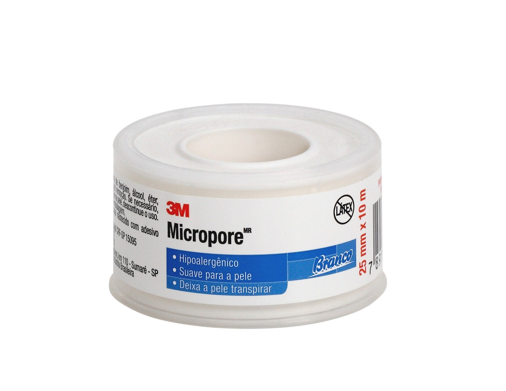 Fita Micropore 1530 3M 2,5cm x10m Branco