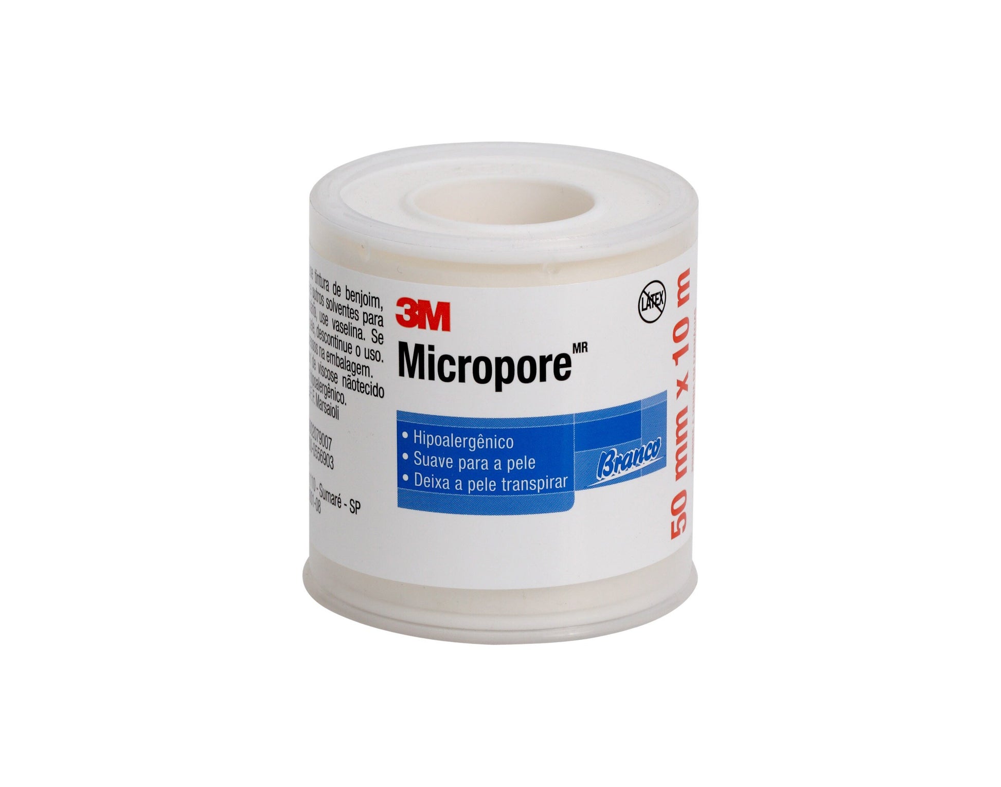 Fita Micropore 1530 3M 5cm x10m Branco