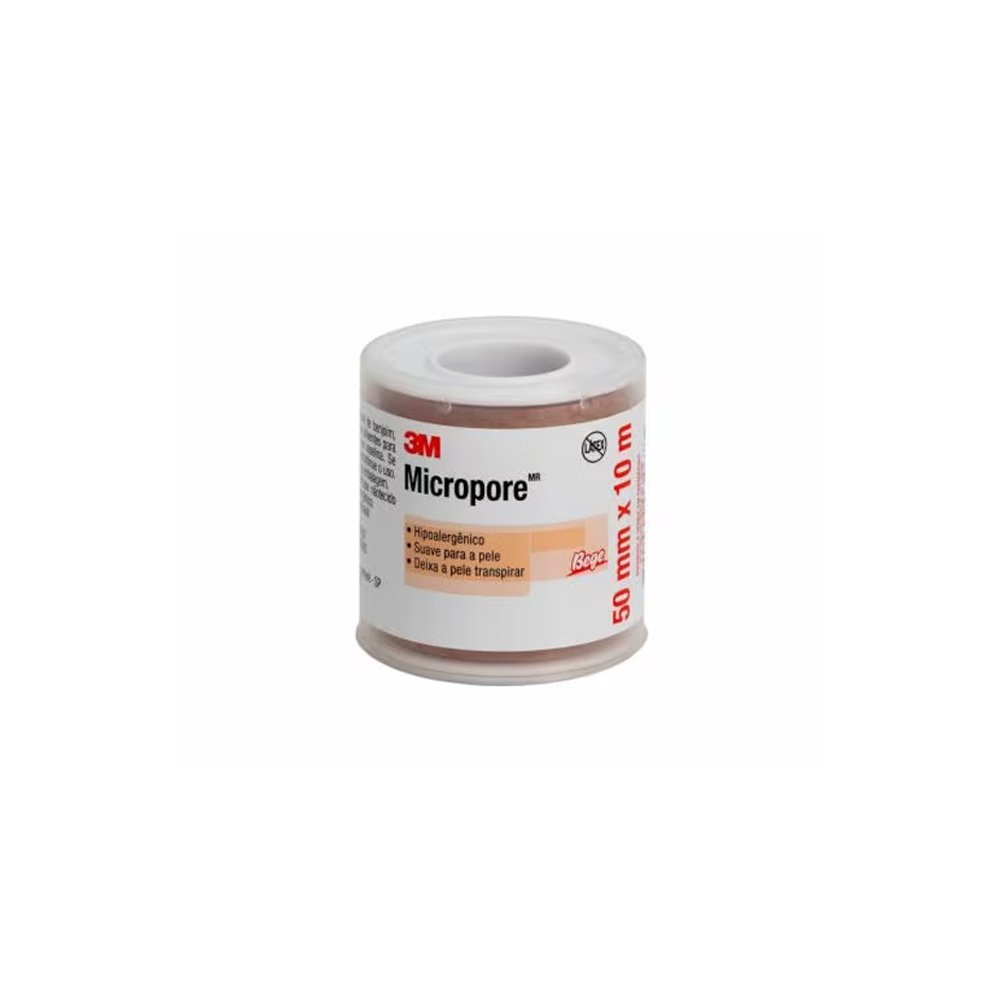 Fita Micropore 1533 3M 5cm x10m Bege