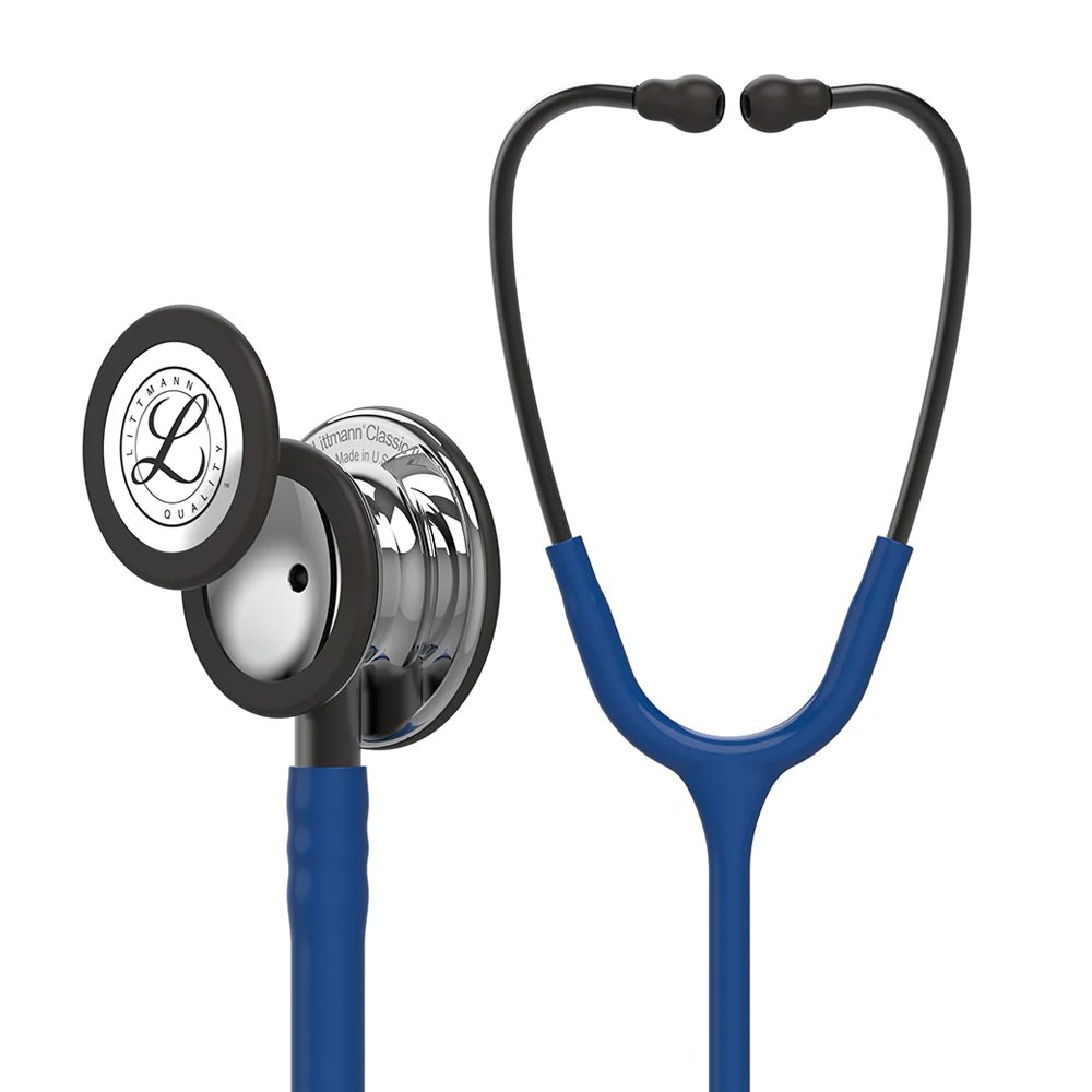 Estetoscópio Littmann Classic III 5863 Azul Marinho Espelhado 3M