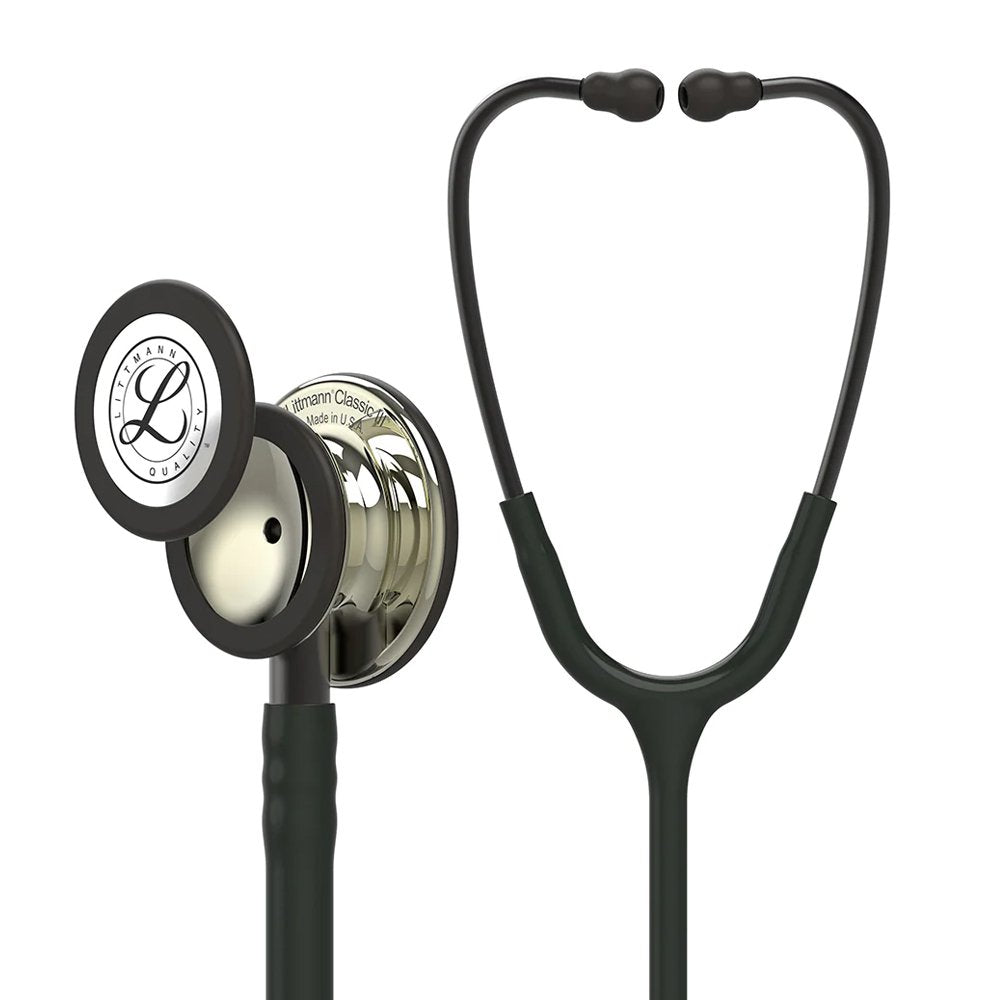 Estetoscópio Littmann Classic III 5861 Preto e Champanhe 3M
