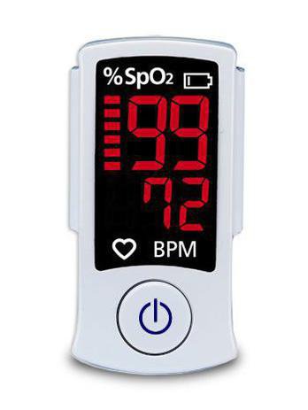 Oxímetro de Pulso MD Fingertip SB100 Tipo Dedo com Visor