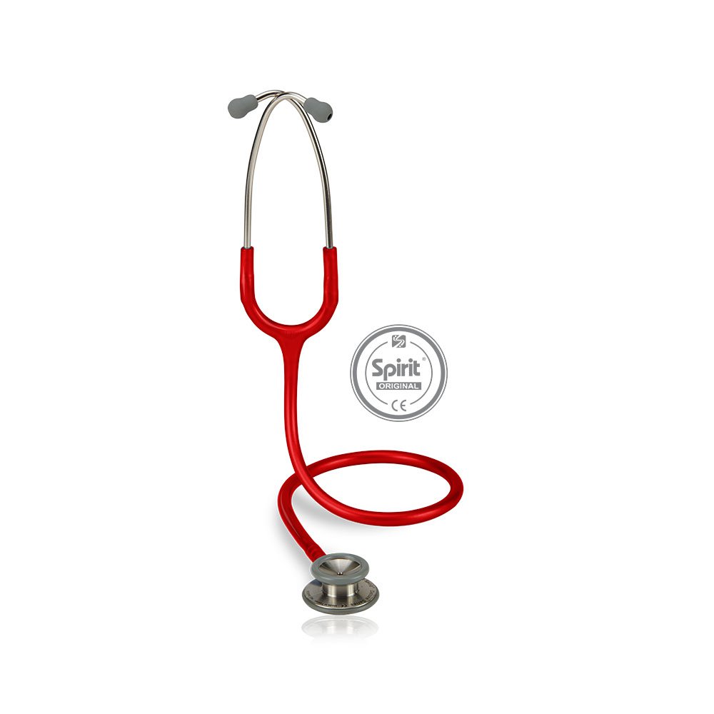 Estetoscópio Spirit Professional Adulto Vermelho