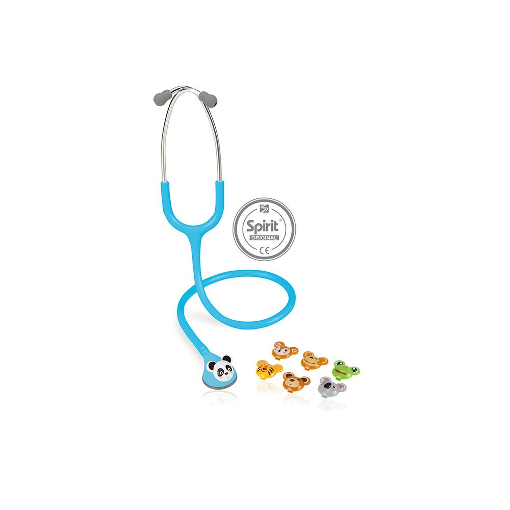 Estetoscópio Spirit Master Lite Fun-Animal Pediátrico Azul