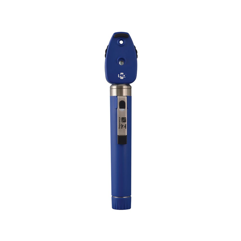 Oftalmoscópio MD Omni 2.5V LED com Estojo Macio Azul