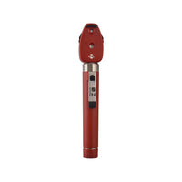 Oftalmoscópio MD Omni 2.5V LED com Estojo Macio Vermelho