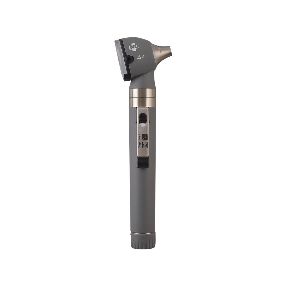 Otoscópio MD Omni 2.5V LED com Estojo Macio Cinza