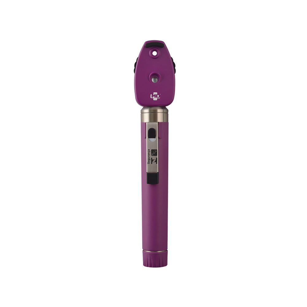 Oftalmoscópio MD Omni 2.5V LED com Estojo Macio Roxo