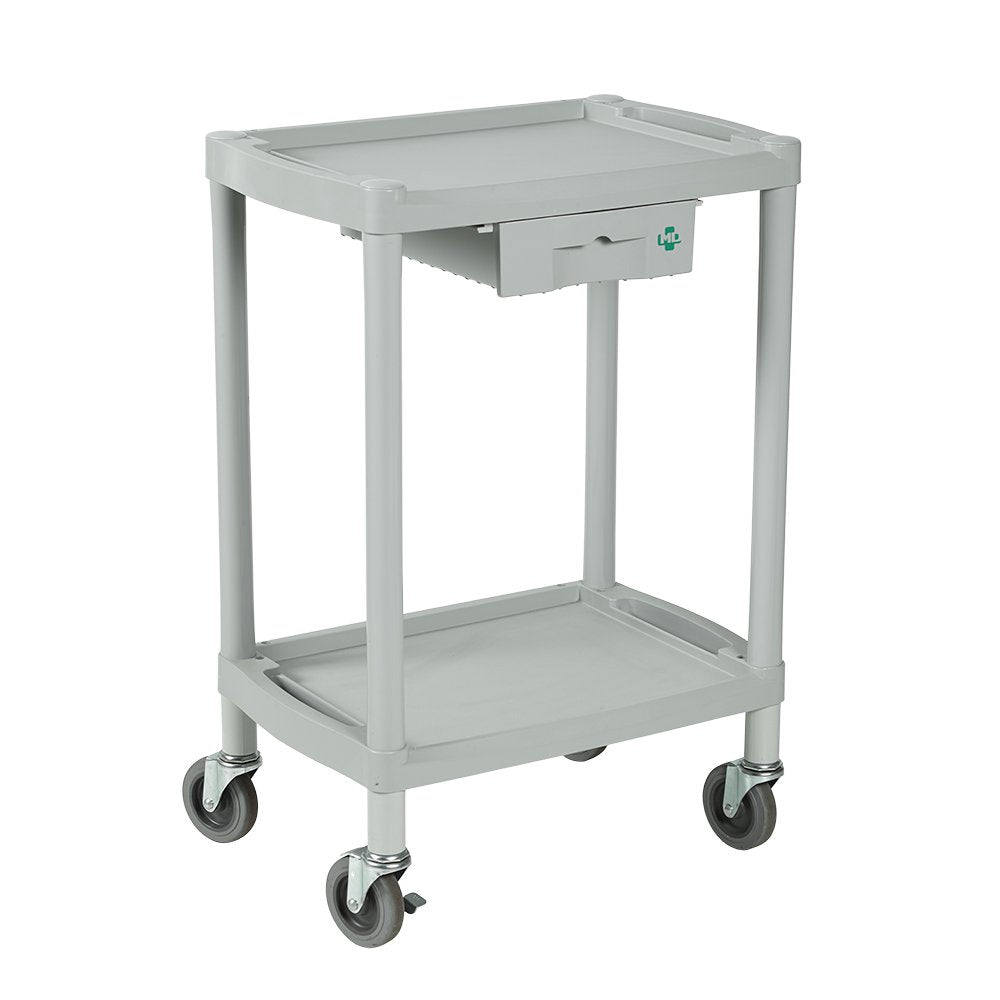 Mesa Auxiliar para Eletrocardiógrafo MD com Rodízios Freios e 1 Gaveta