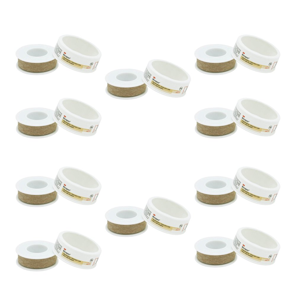Kit 10 Fitas Micropore 1533 3M 1,25cm x10m Bege