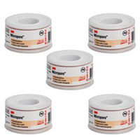 Kit 5 Fitas Micropore 1533 3M 2,5cm x10m Bege