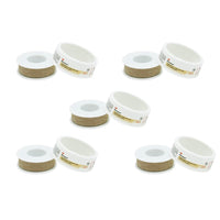 Kit 5 Fitas Micropore 1533 3M 1,25cm x10m Bege