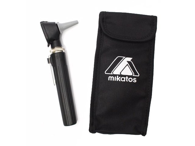 Mini Otoscópio Mikatos LED Preto