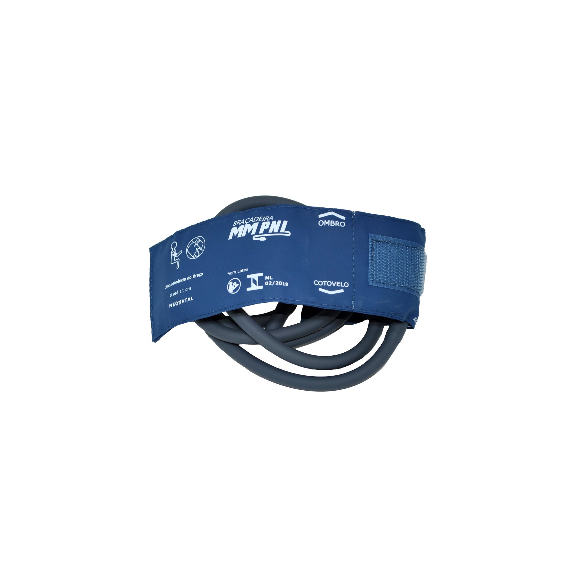 Braçadeira MM PNI Neonatal 2 Tubos Velcro e Manguito Removível