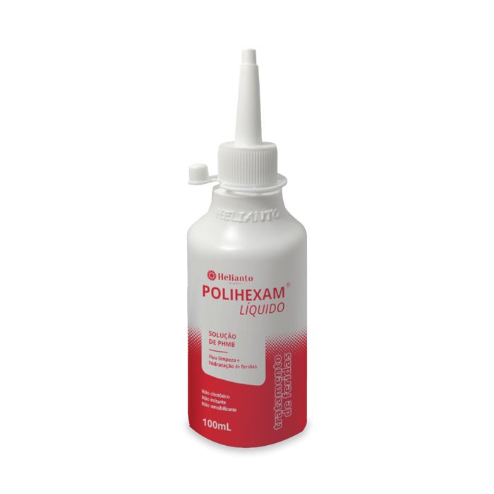 Polihexam Líquido Solução de PHMB 0,1% Helianto 100ml