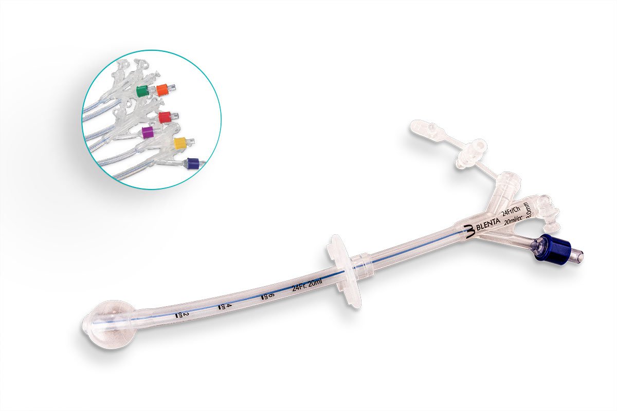 Sonda para Gastrostomia com Balão Sonda Nutrição Enteral Infantil Blenta 20FR